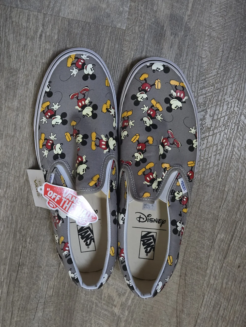 Vans x Disney Mickey Mouse Classic Slip-On - Gray/Multicolor